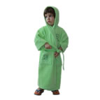 Детски халати с бродерия - зелено