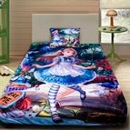 Детско 3D спално бельо Алиса в страната на чудесата