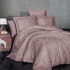Луксозен спален комплект памучен сатен, жакард - SARAI PUDRA