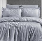 Луксозен спален комплект памучен сатен, жакард - LAMONE GRI