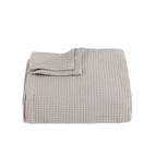 Памучна покривка за легло Сиеста сивo или декоративно одеяло