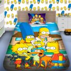 Детско 3D спално бельо Симпсон