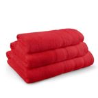 Комплект 3бр. хавлиени кърпи Перла 400 гр - червени