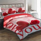 3D спално бельо Романтични 7758
