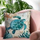3D декоративна възглавничка Морска костенурка