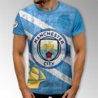 3D Мъжка тениска Manchester Citi