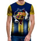 3D Мъжка тениска Barca