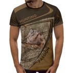 3D Мъжка тениска с ловни мотиви Pesce