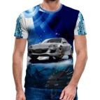 3D Мъжка тениска Car 6816 + надпис