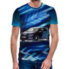 3D Мъжка тениска Car 6812 + надпис