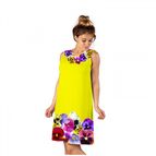 Лятна дамска рокля с 3D принт Happy Summer 8182