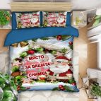 коледен 3d спален комплект с ваша снимка, 9569