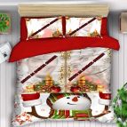 коледен 3d спален комплект с ваша снимка, 9401