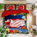 коледен 3d спален комплект с ваша снимка, 9400