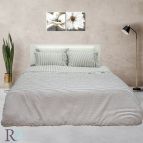 Двоен спален комплект Лен, сиво