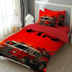 Детско 3D спално бельо, Пожарна кола II