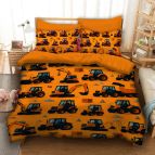 Детско 3D спално бельо, Строителни машини