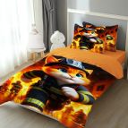 Детско 3D спално бельо, Пожарникар