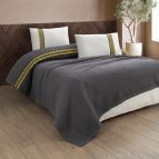 Спално бельо памук в комплект с ковертюра, VALERIE, antracit