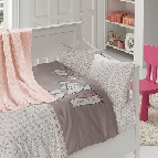 Бебешко спално бельо бамбук с памучно одеяло Baby Pudra