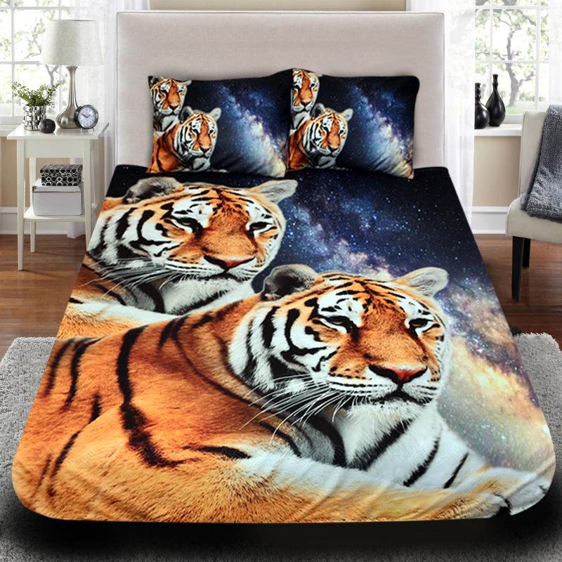 Спално бельо / 3D спално бельо с Животни - Tigers