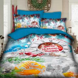 коледен 3d спален комплект с ваша снимка, 12097