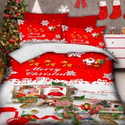 коледен 3d спален комплект с ваша снимка, 12101