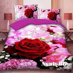 3D спално бельо Spring Limited Златна роза
