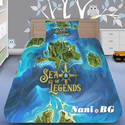 3D спално бельо Игри - Sea Of Legends