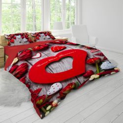 3D спално бельо романтичeн, 7769