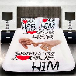 3D спално бельо Романтични, BORN TO LOVE