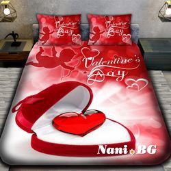 3D спално бельо Романтични - Годеж