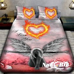 3D спално бельо Романтични - Огнен ангел