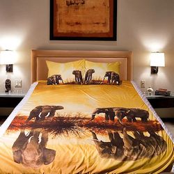 3D спално бельо с Животни, Elephants