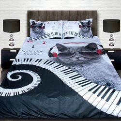 3D спално бельо с Животни, Let s play music