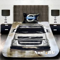 3D спално бельо с Камиони - 4243