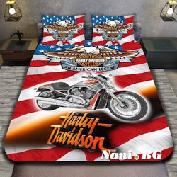 3D спално бельо с Мотори - Harley Davidson
