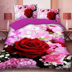 3D спално бельо, флорални, Spring Limited Златна роза