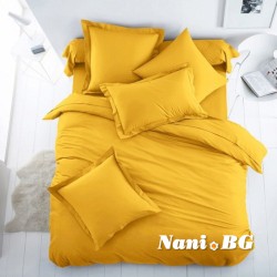 Спално бельо Ранфорс - ярко Жълто