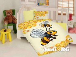 Бебешко спално бельо - пчела