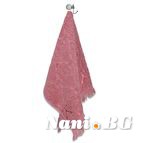 Хавлиени кърпи с ресни - Розов