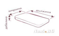 Чаршаф памучен сатен с ластик на Квадрати - Бежов