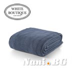 Одеяло White Boutique MARBELLA COTTON - C120 dark blue