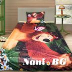 Детско 3D спално бельо Masha And The Bear