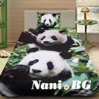 Детско 3D спално бельо Panda