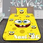 Детско 3D спално бельо Sponge Bob The Cheerful Sponge