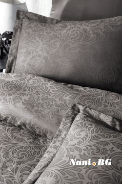 Луксозен спален комплект памучен сатен, жакард TECNA VIZON