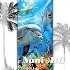 3D Плажни кърпи Summer - Делфини
