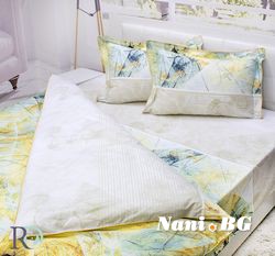 Луксозен спален комплект памучен сатен Анелия
