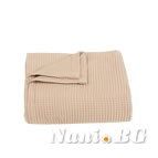 Памучна покривка за легло Сиеста бежово или декоративно одеяло